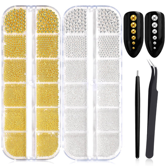 Fokostar front packaging showing two clear boxes and metallic beads, ideal for organized storage