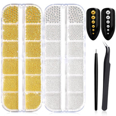 Fokostar front packaging showing two clear boxes and metallic beads, ideal for organized storage