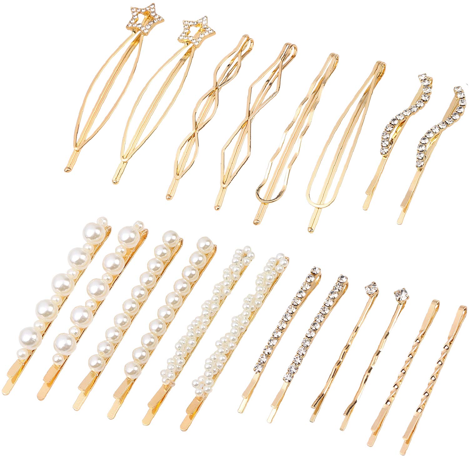 Folansy front display of mixed barrettes showing variety and styling options