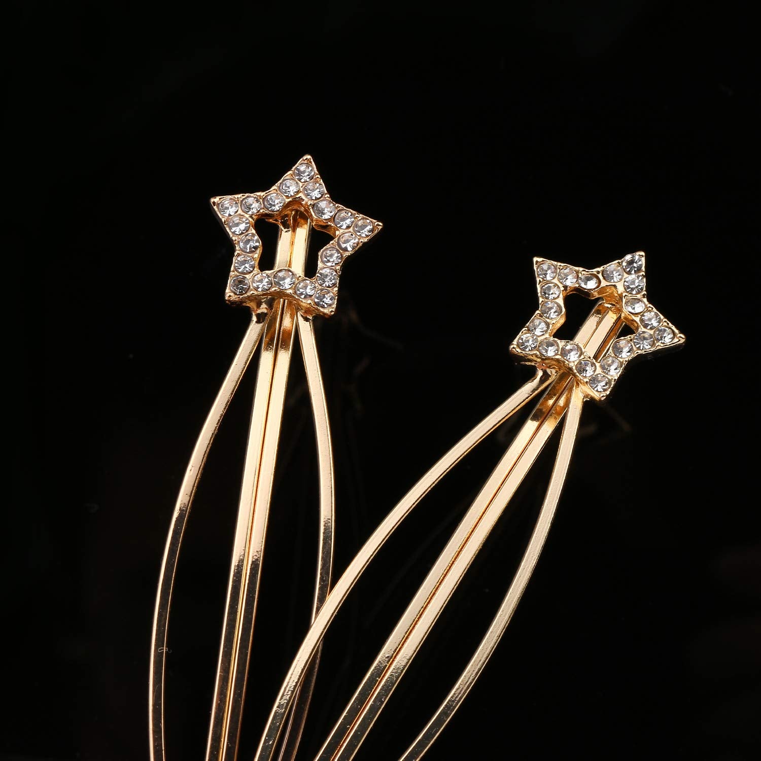 Folansy hair clip placed in bridal updo demonstrating secure hold