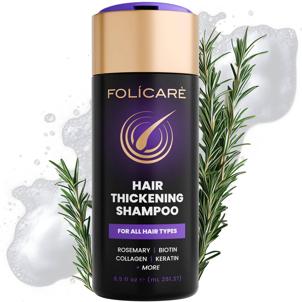FOLICARE front bottle view showing label and volume benefits