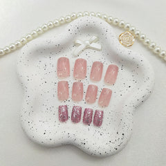 FOLONRAL flatlay with nails, nail file, wooden stick, and adhesive tabs showing included tools