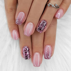 FOLONRAL front packaging showing 24-piece purple press-on nails and accessories for quick styling