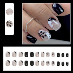 FOLONRAL model hand wearing mixed designs to show realistic in-use polish and versatility