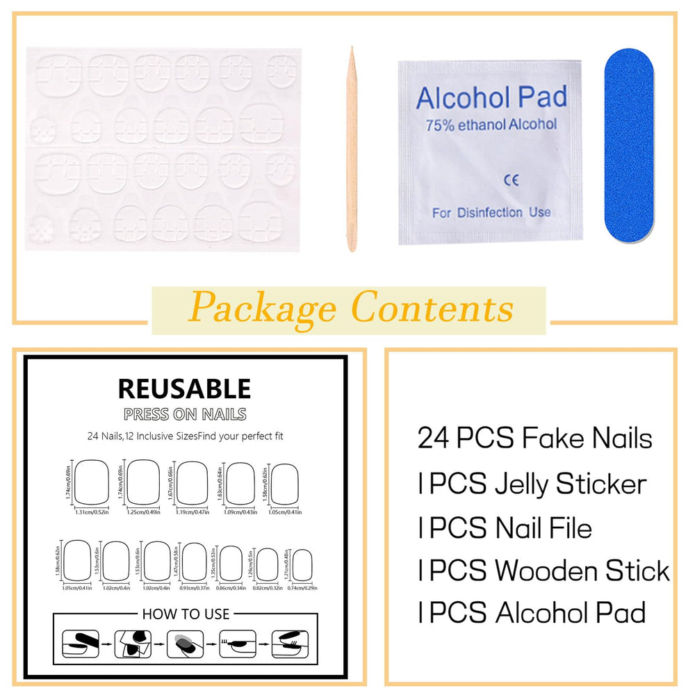 FOLONRAL hand applying a press-on nail step-by-step, fast-application benefit