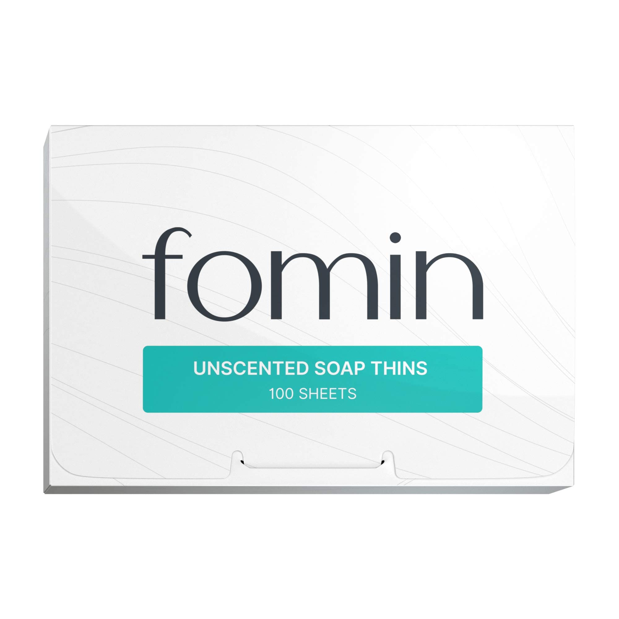 FOMIN front packaging showing compact travel soap pack and quantity benefits