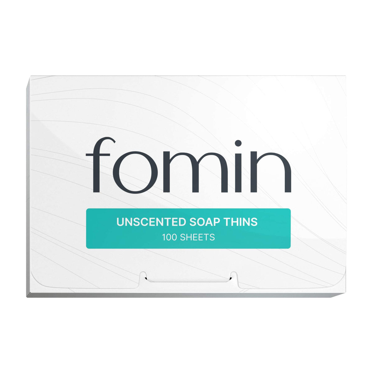 FOMIN front packaging showing compact travel soap pack and quantity benefits