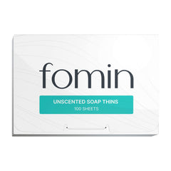 FOMIN front packaging showing compact travel soap pack and quantity benefits