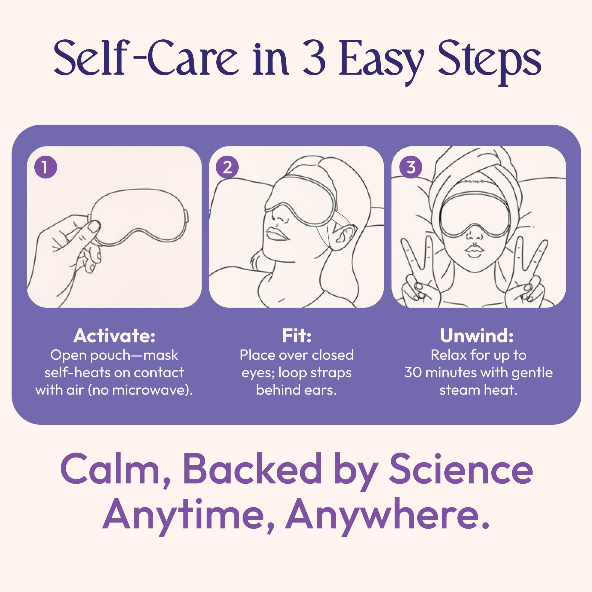FOMIN mask in hand showing size and easy single-use convenience