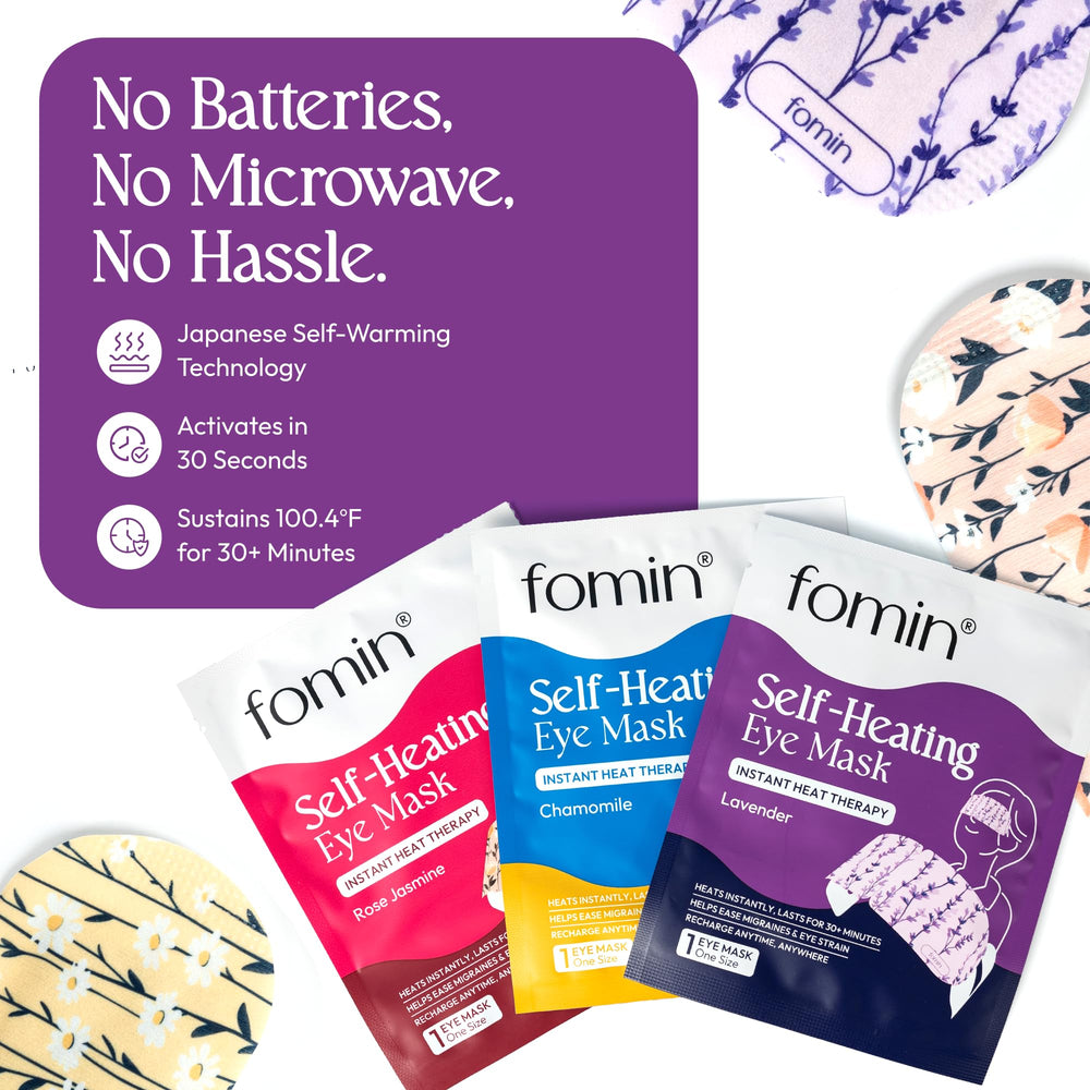 FOMIN mask in hand showing compact disposable size for easy portability