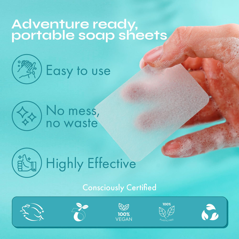 FOMIN travel pouch packed with sheets showing portable convenience benefit