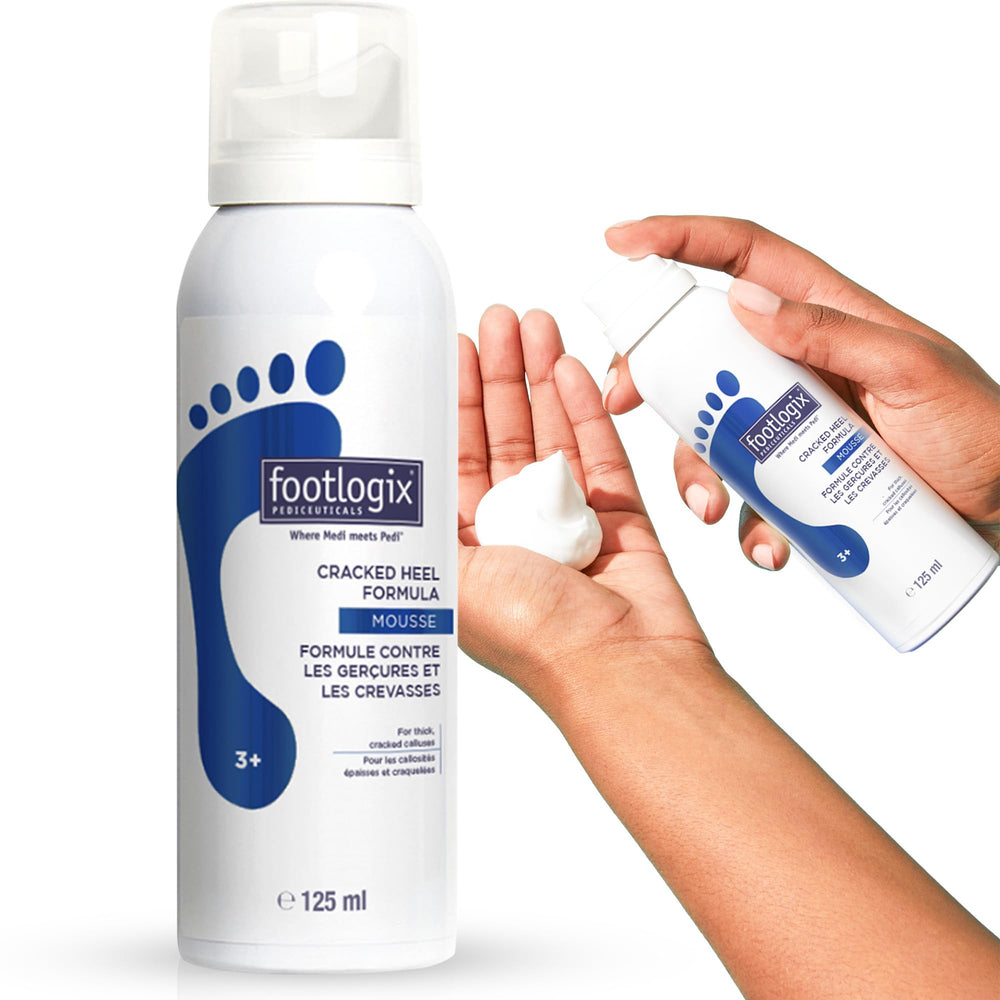 FOOTLOGIX front packaging showing product benefits and size