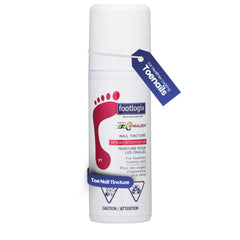FOOTLOGIX front bottle image showing clean packaging and quick application benefit