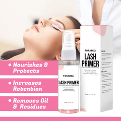 FORABELI liquid texture close-up highlighting clear, oil-free formula advantage