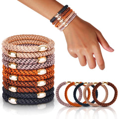 forenee front packaging showing 10-piece no-damage hair ties and benefits