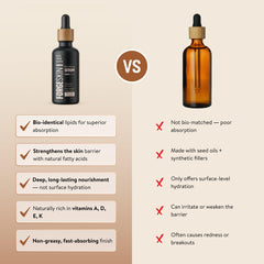 Forge Skin face before and after showing improved skin texture benefit