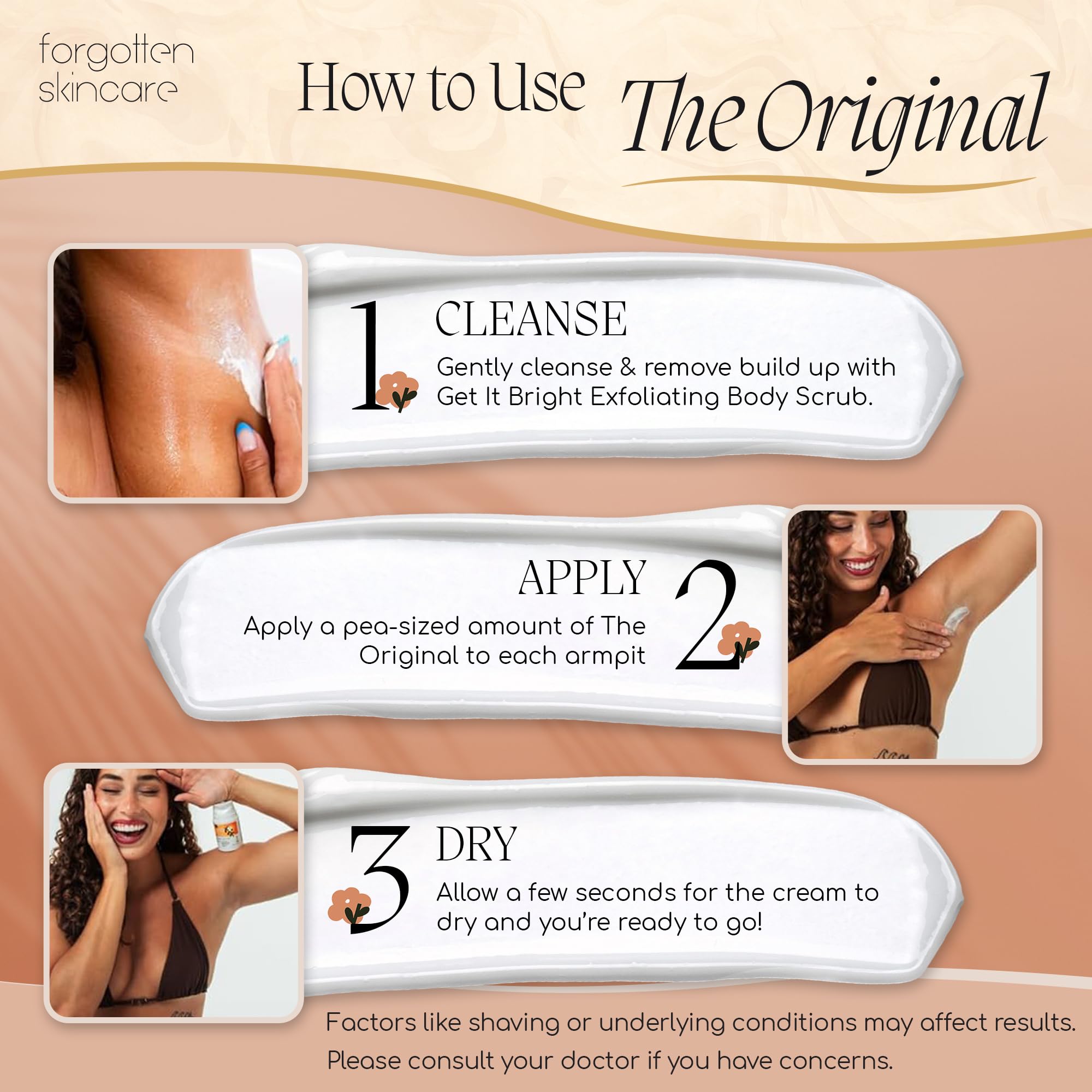 Forgotten Skincare product label and ingredients list for transparency