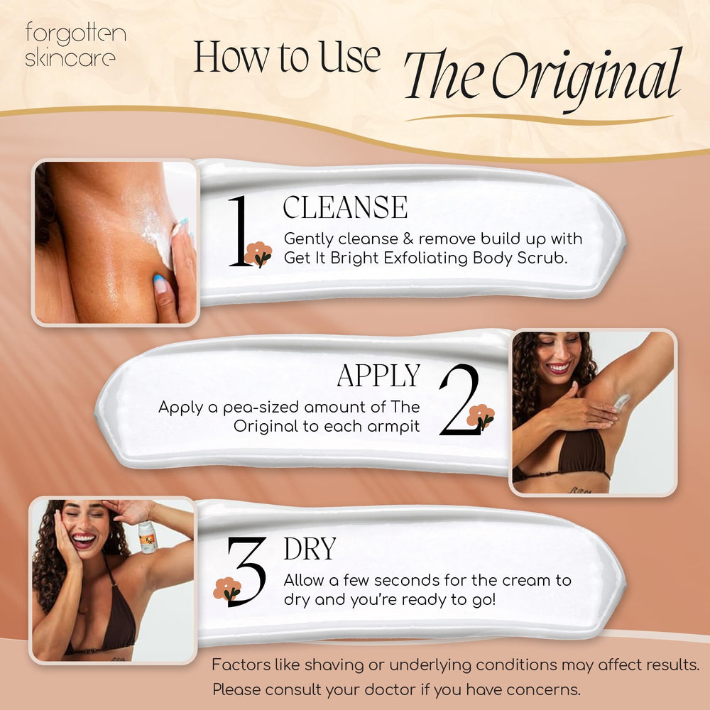 Forgotten Skincare product label and ingredients list for transparency