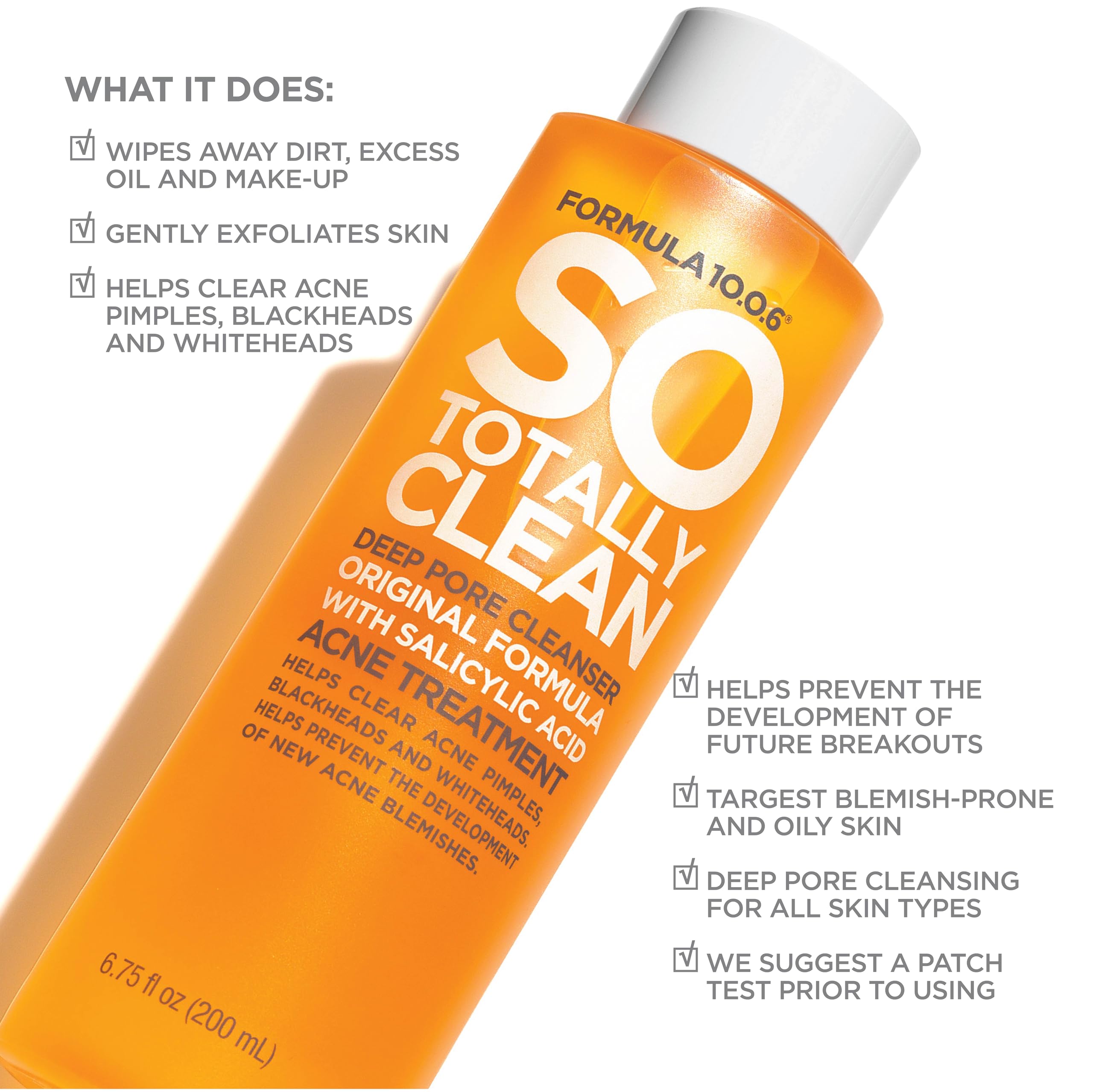 FORMULA 10.0.6 back label close-up displaying ingredients and usage directions