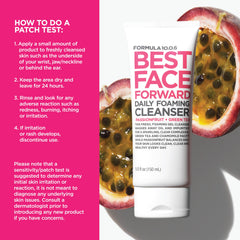FORMULA 10.0.6 bottle beside green tea and chamomile botanicals demonstrating soothing balance