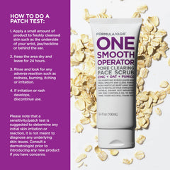 FORMULA 10.0.6 applied to face in lifestyle shot showing refreshed, clearer-looking skin