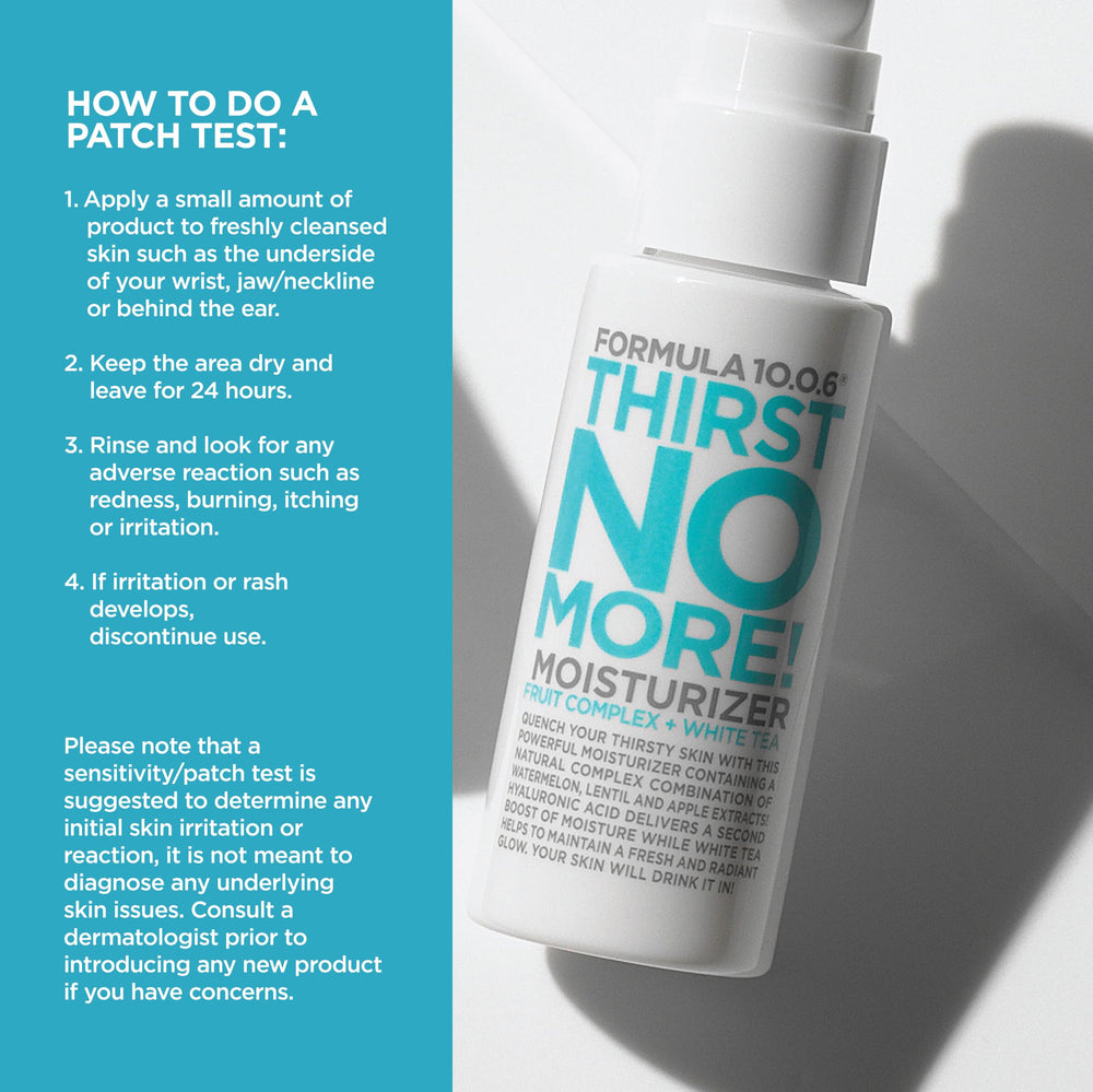 FORMULA 10.0.6 moisturizer applied to skin illustrating smooth finish