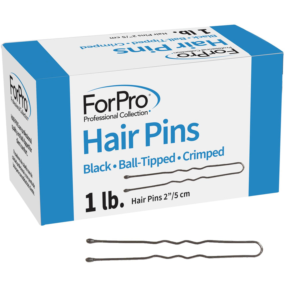 ForPro ball-tipped hair pins front packaging showing quantity and finish for reliable supply