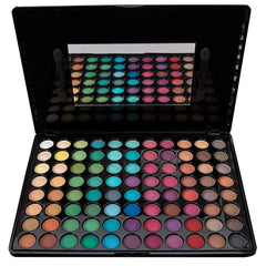 ForPro Bebeautiful open palette showing 88 matte shades and mirror benefits portability