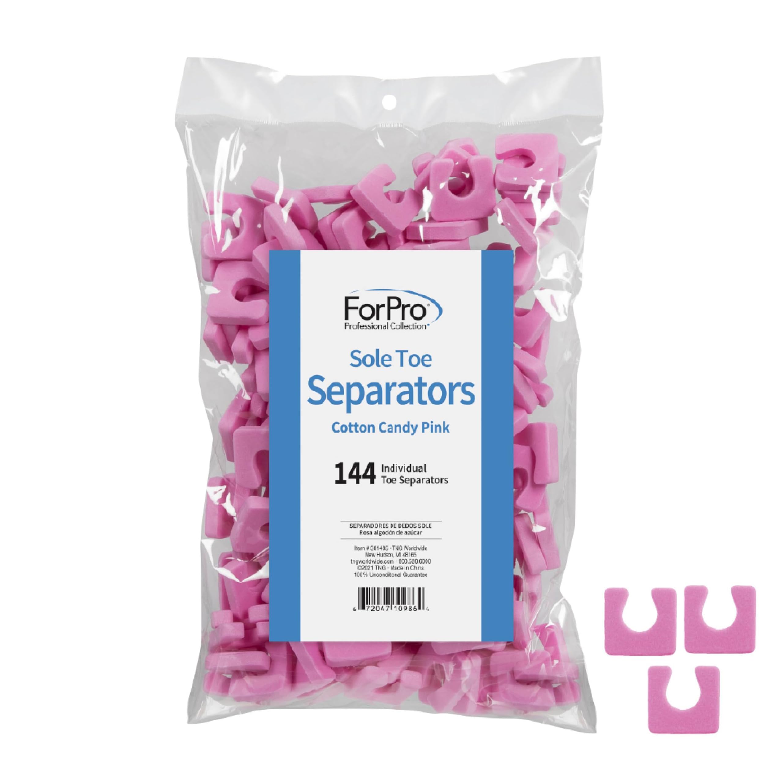 ForPro front packaging showing cotton candy pink separators and count benefit