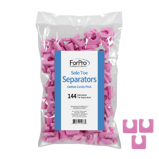ForPro front packaging showing cotton candy pink separators and count benefit