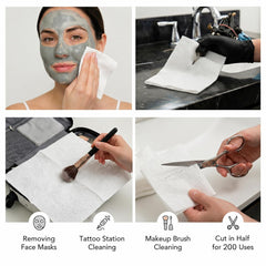 ForPro pad gently drying face after cleansing showing quick-dry benefit