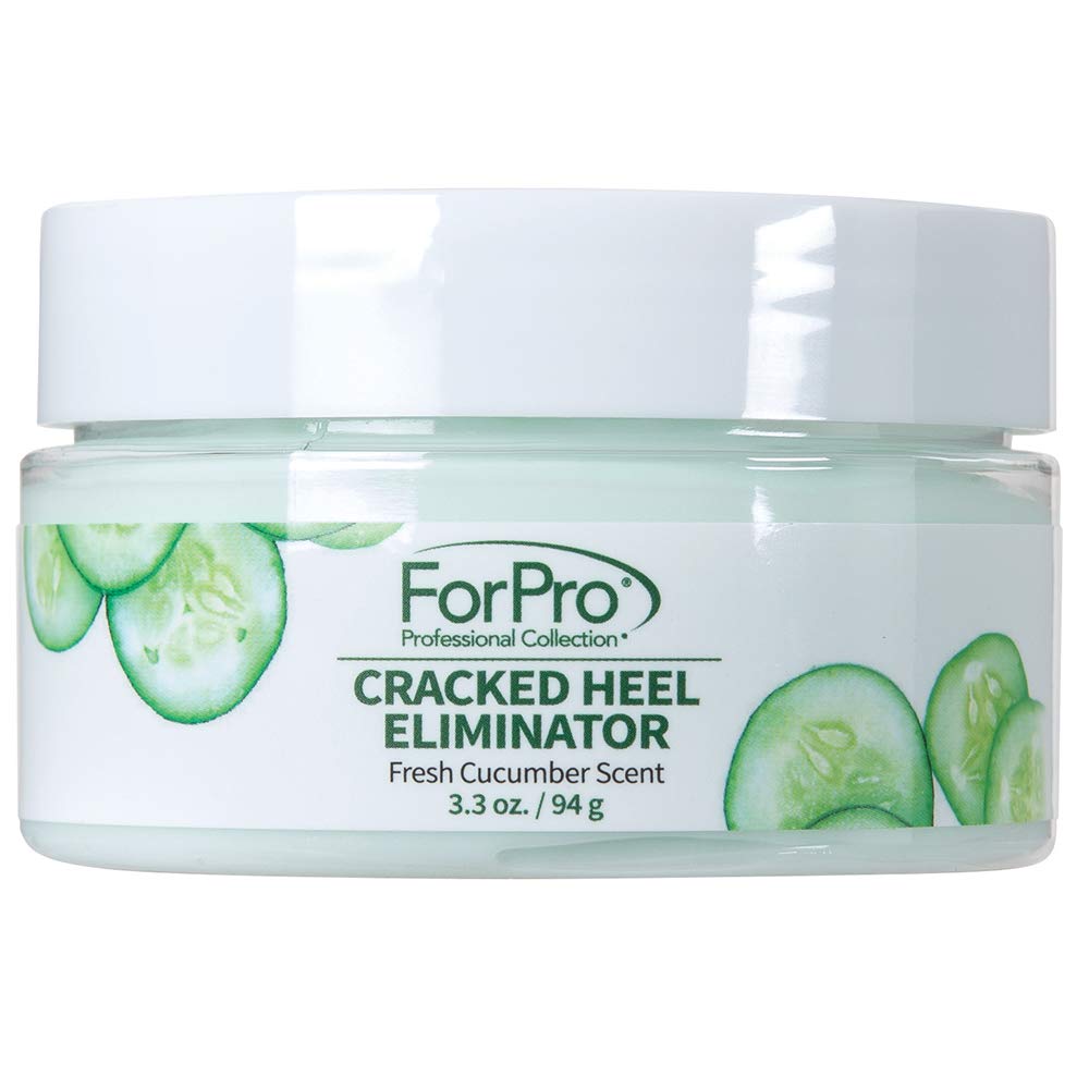 ForPro front packaging showing jar and cucumber scent, highlights quick heel repair