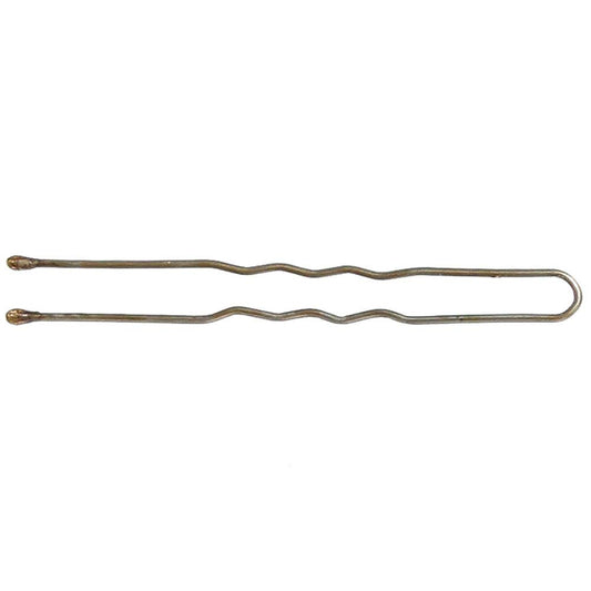 ForPro closeup of crimped 2-inch hair pin with ball tip for gentle secure hold