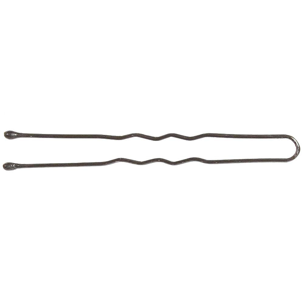 ForPro hair pin close-up of crimped shaft and ball tip demonstrating secure gentle hold