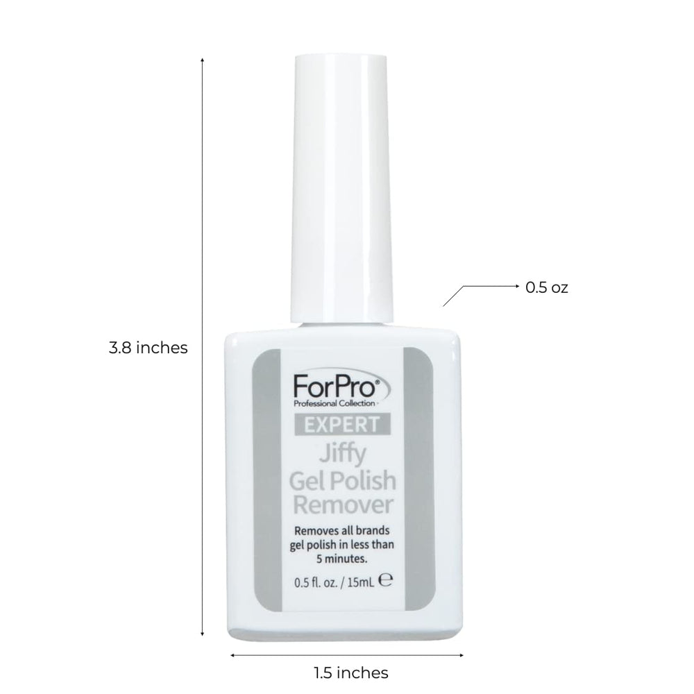ForPro gel remover being poured demonstrating controlled application benefit