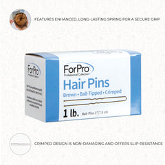ForPro pins securing an elegant updo for event-ready hold