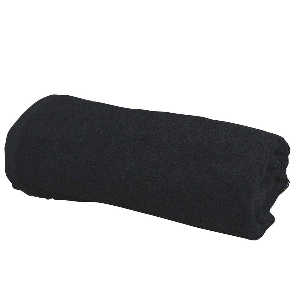 ForPro towel beside hand for scale showing 16x27 size and easy handling