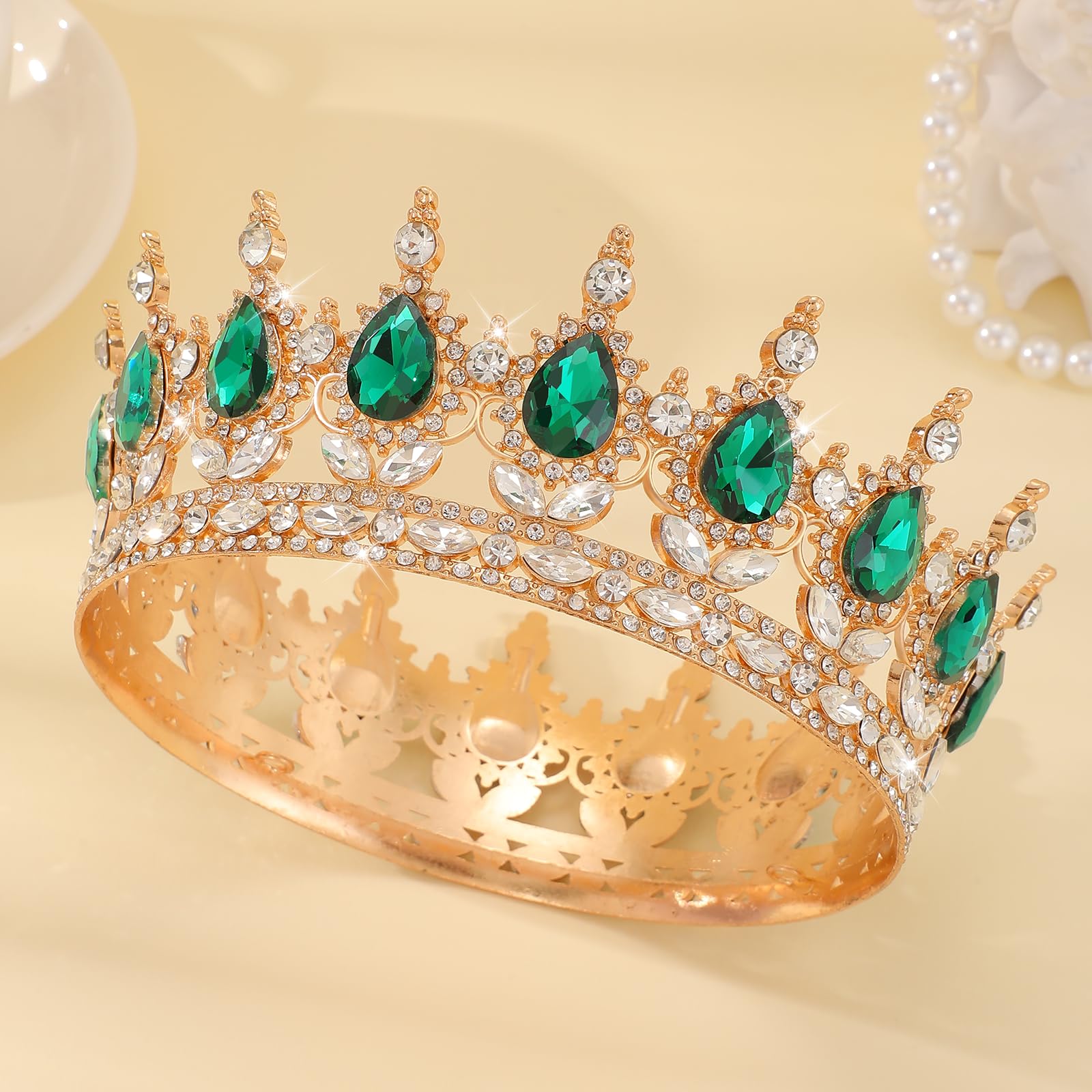 FORSEVEN crown held in hand showing size and scale for planning benefit