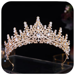 FORSEVEN tiara front view showing full crown and elegant silhouette