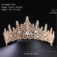 FORSEVEN tiara with included bobby pins and attachment loops shown