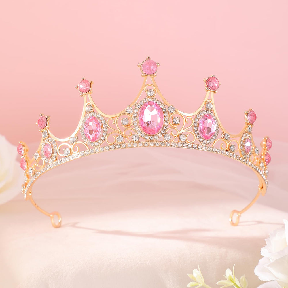 FORSEVEN tiara beside ruler showing approximately 2 inch height and scale