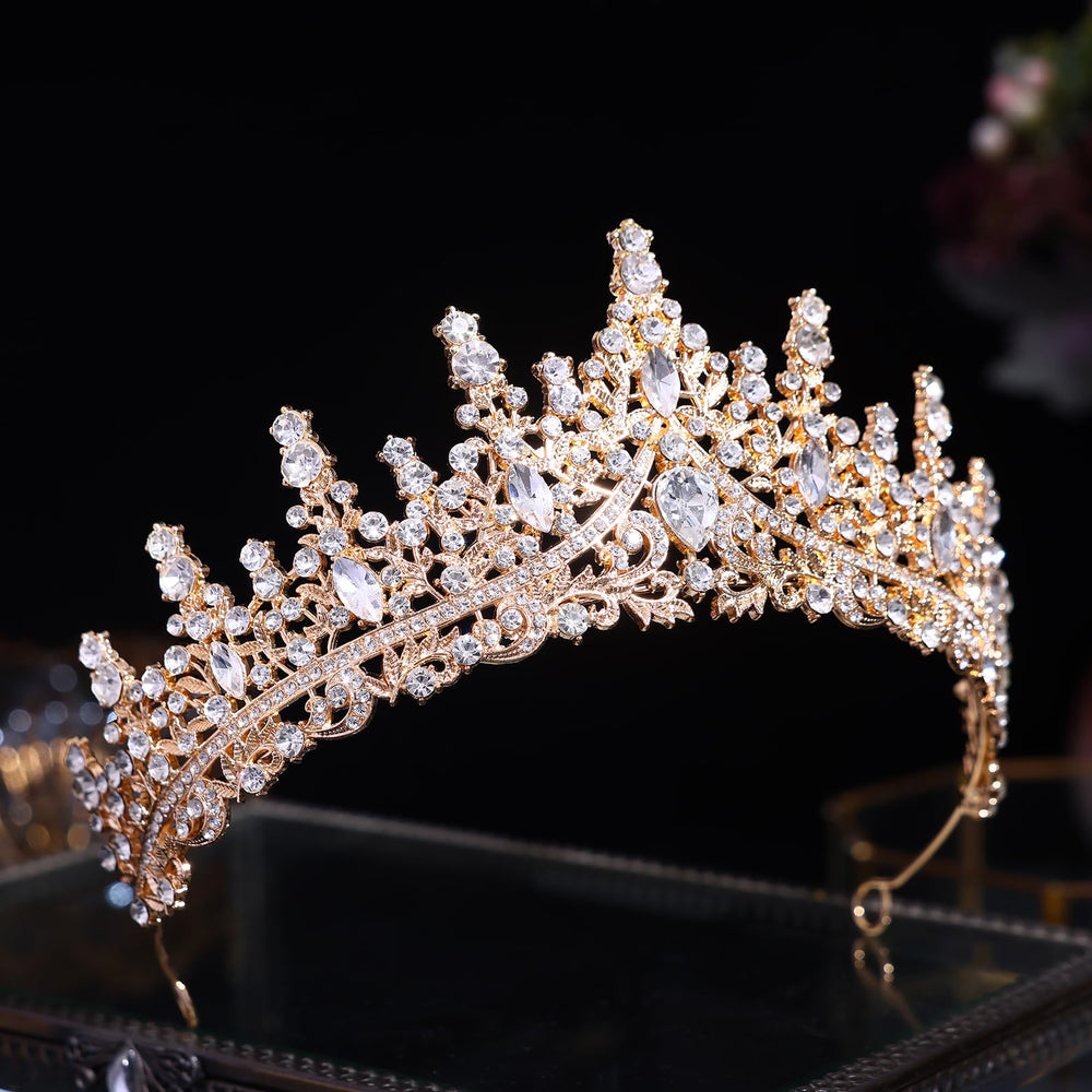 FORSEVEN tiara next to ruler showing diameter and scale