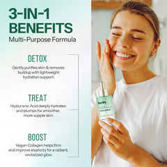 Fortify Skincare bottle next to ruler showing 1.69 oz size and travel-friendly benefit