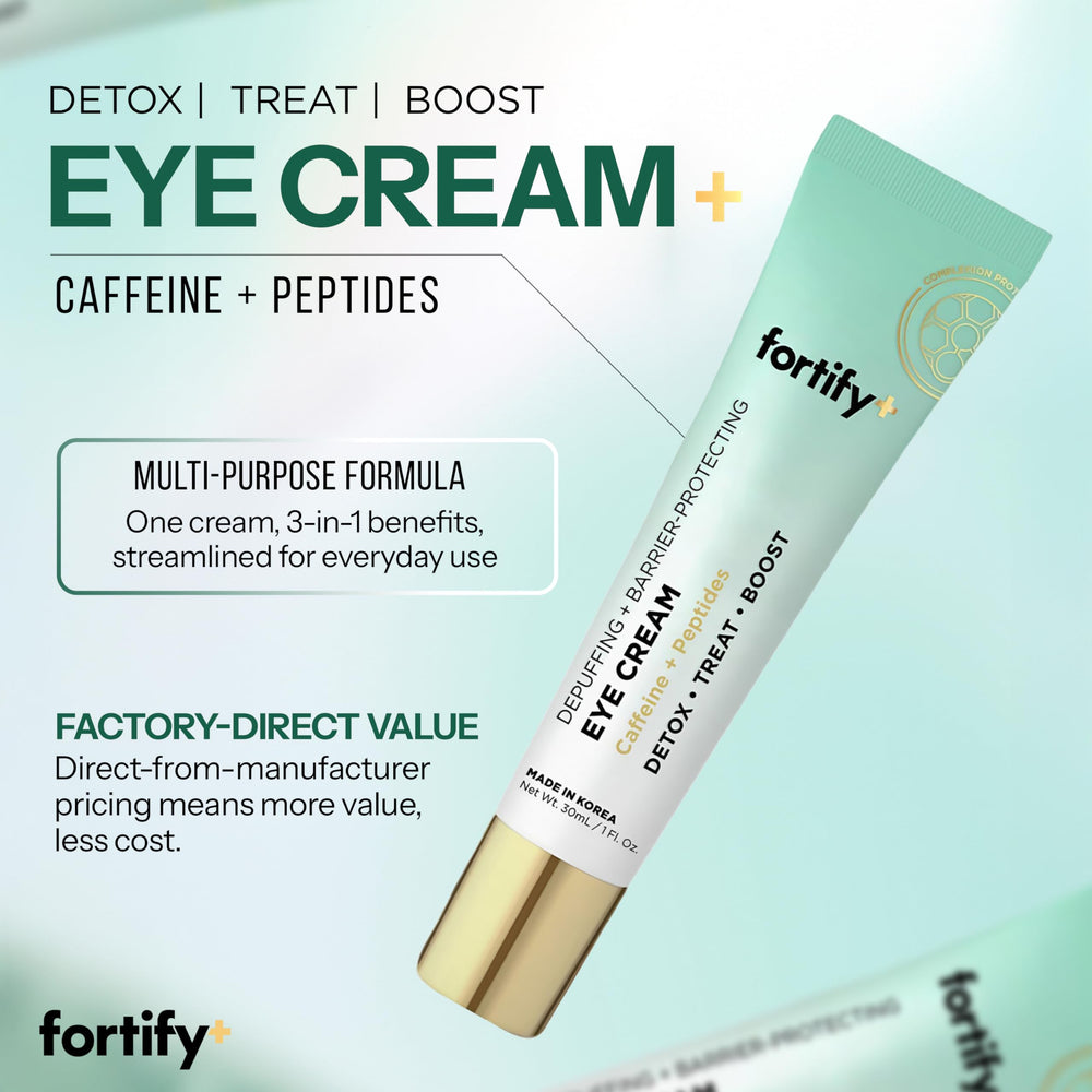 Fortify Skincare cream texture close-up demonstrating lightweight absorption