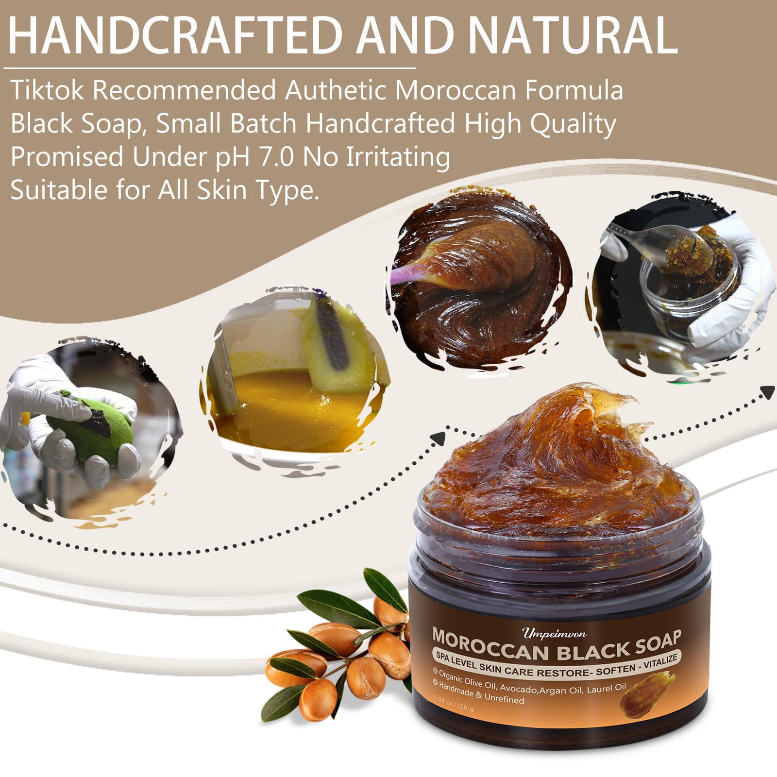 forvirness close-up of paste-like black soap texture showing moisturizing richness