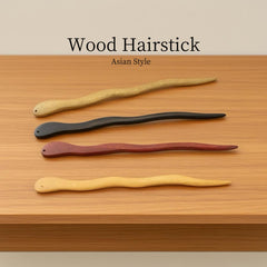 Fosrisix display of four wood tones for coordinating with outfits and hair shades