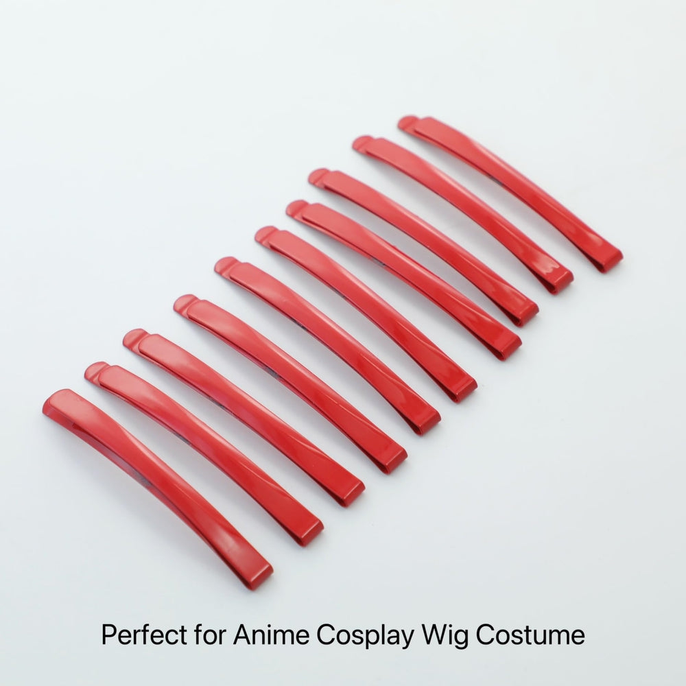 Fosrisix used in a half-up hairstyle, secures bangs and adds color