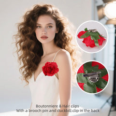 Fosrisix view of clip and pin hardware on back benefit: secure dual-function attachment
