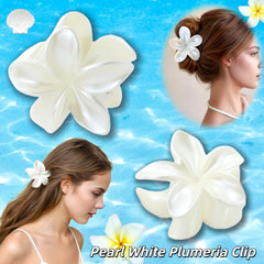 Fosrisix close-up of single plumeria clip highlighting petal shape and smooth finish