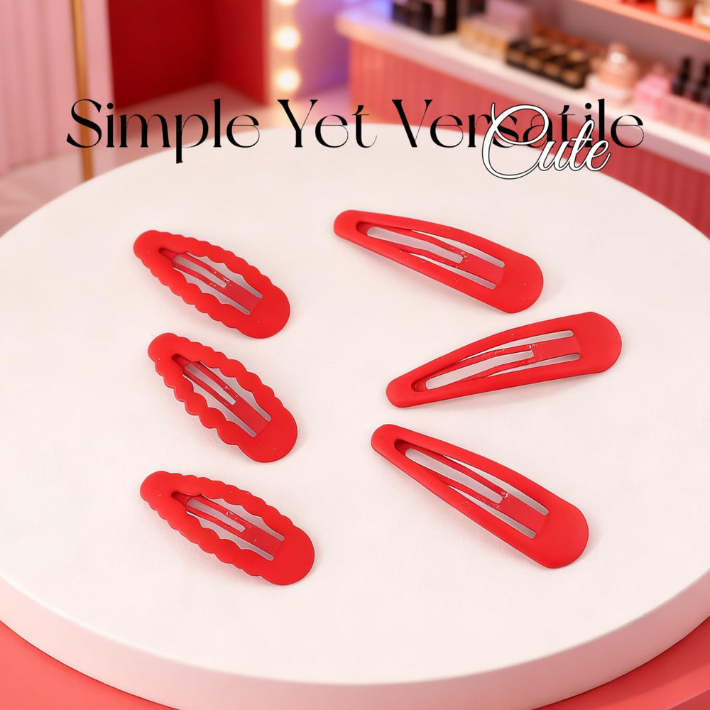 Fosrisix six clips neatly arranged to show set variety and styling options benefit